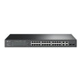 Switch PoE+ JetStream SDN Manageable 24-Port 10/100 Mbps + 2 puertos 10/100/1000 Mbps (Uplink) + 2 SFP Ports (Combo 2 RJ45 10/100/1000 Mbps), 250W, Centralized Management OMADA SDN