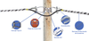 1.97 ft (60 cm) Extension Arm with Small D-Type Hardware clam