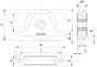 (336V-100) 4" Recessed Mount V-Groove Wheel / Capacity For Doors Up To 840 lb (380 kg) / 2 Bearings / 15/16" Wide / Galvanized