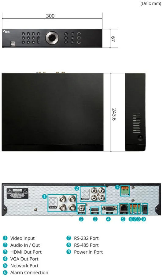 2 MP DVR | 4 Channel | Supports up to 5 MP | Alarm and Audio Input / Output | 2 Way Audio