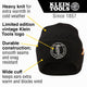 Heavy Knit Hat, Black, Vintage Patch Logo