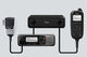 Digital mobile radio with numerical display, in the range of 380-470MHz, 99 selectable channels, GPS, and bluethooth. Includes microphone, power cable and bracket.