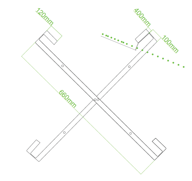 Cross-piece Cable Storage Assembly for Pole cross-piece type