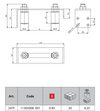 (247F) - Adjustable Guiding Plate / For sliding gates / Up to 3" / 2 Rollers / Galvanized