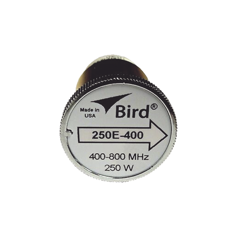 7/8' Plug-in Element, 250 Watt for Wattmeter BIRD 43 in the 400 to 800 MHz Frequency Band.