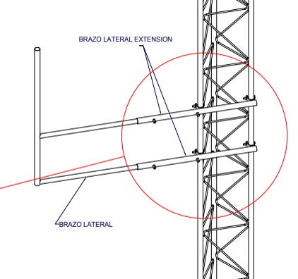 Arm type "F" for STZ-35G Sections, Hot Dip Galvanized