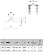 (293-20FT) - Bolt-On V-Track / 20ft (6m) / 2-1/8"W / 1/8"Th / Galvanized