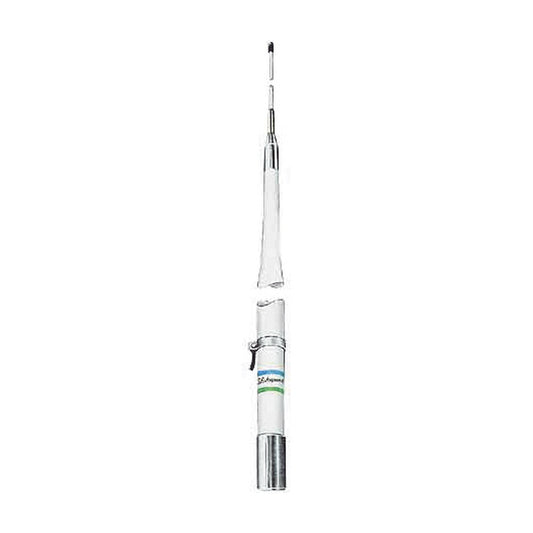 HF Marine Base antenna, Frequency Range 2 ~ 30 MHz with Tuner, Input Power 1000 W, Length 23 ft (7m), 2 sections.