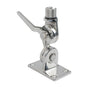 Stainless Steel Ratchet Mount, 4-way Ratchet Design for Deck or Side Mounting, Standard 1?-14 Thread