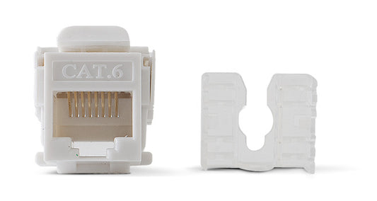 Module Jack Keystone for faceplate Cat6 with 110 (Punchdown) - White Color