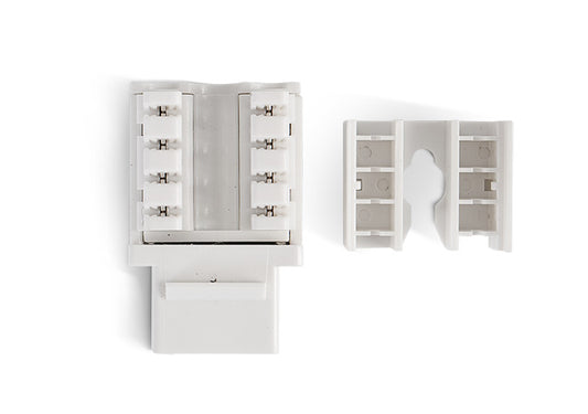Jack 110 Category 5e, for faceplate Keystone - White Color