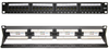 19-inch Patch Panel UTP Cat6, 24-Port, 1U with Cable Organizer