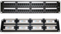 19" Patch Panel UTP Cat5e, 48-Port, 2U with Cable Organizer