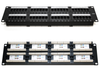 19-inch Patch Panel UTP Cat6, 48-Port, 2U with Cable Organizer