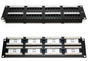 19-inch Patch Panel UTP Cat6, 48-Port, 2U with Cable Organizer