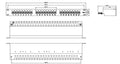 19-inch Patch Panel STP Cat5e, 24-Port, 1U