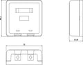 2-port Wall Box without Jack