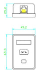 Wall Box with 1-Port UTP Cat5e Jack
