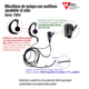 Lapel Microphone - Earphone Adjustable to the Ear for Motorola GP300 / PRO2150 / P110 / GP350 / SP-10 / PRO3150 / DEP450 / EP450 / EP350 / MAG ONE and HYT TC-500 / 518 / 600 / 610 / 700