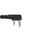 Microphone - lapel hearing aid with transparent acoustic tube for KENWOOD PKT23K with PU acoustic tube (medical grade)