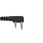 Microphone - lapel hearing aid with transparent acoustic tube for KENWOOD PKT23K with PU acoustic tube (medical grade)