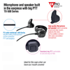 High Tech Microphone-Earphone for KENWOOD TK3230/3000/3402/3312/3360/3170,NX240/340/220/320/420/ TKD240/340