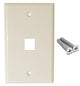 Face Plate, 1-Port - White