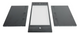 19" 9U Wall Mount Cabinet, Tempered Glass, Welded Frame with Rack