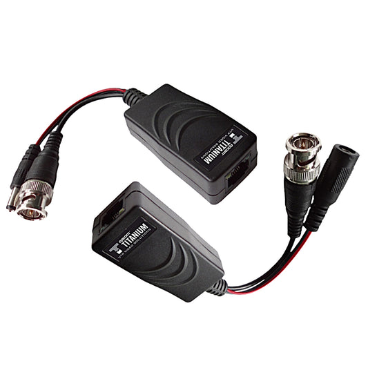 Transceivers Kit with power Supply connector / Supports (12V/24VDC/AC), Video / TurboHD Applications / UTP Cat5e/6