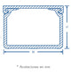 White PVC channel, one-way self-extinguishing, 20 x 17 section 6 ft, with sticky tape (5201-21252)