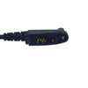 Lapel Microphone with Adjustable G Shape Ear-hook and Double Line PTT for HYT TC-610P/TC-780