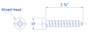 Galvanized Screw 10 x 1 3/4" for TP2B (100 Pieces) (1392-01217)