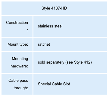 4187-HD Heavy Duty Ratchet Mount