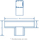 "T" accessory compatible with INKA100 (8140-80001)