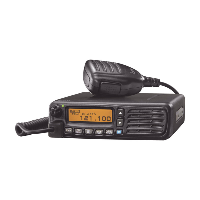 VHF Air Band Transceivers Tx/Rx 118.000-136.992 MHz, 200 Memory Channels, LCD Full Dot-Matrix: Microphone HM-161 and installation accessories included