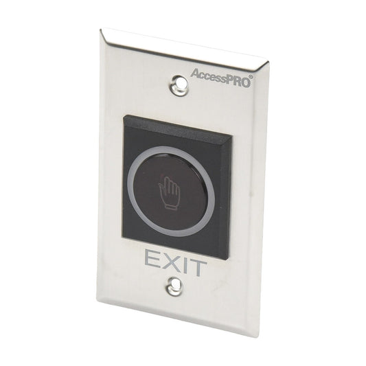 No-Contact Exit Button / IR Sensor / Illuminated / N.O. and N.C. / Adjustable Detection Distance