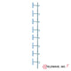 VHF Dipole Array Base Antenna, 138 - 174 MHz, 8 Elements, 7 to 12 dBd, Up to 500 W?.