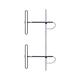 Two dipole Antenna Base for 138-174 MHz, 3 dB gain, N Male connector.