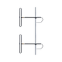 Two dipole Antenna Base for 138-174 MHz, 3 dB gain, N Male connector.