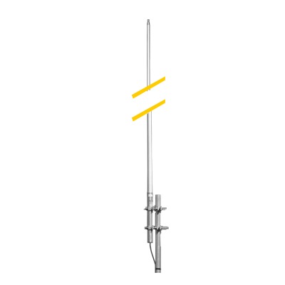 Fiberglass Collinear Antenna, 370-400 MHz, 6 dB, 500 Watt.