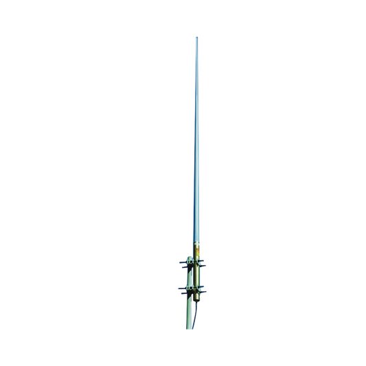 Base Fiberglass TELEWAVE Antenna, 395-436 MHz, 8 dB Gain, ANTC-482 Mount Included, 500 W, N Female.