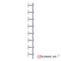 UHF Base Antenna, 8 Dipoles, Frequency Range 406 - 512 MHz.