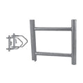 H-frame assembly support for installing collinear fiberglass antennas with 38 cm separation.