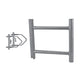 H-frame assembly support for installing collinear fiberglass antennas with 38 cm separation.