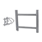 H-frame assembly support for installing collinear fiberglass antennas with 38 cm separation.