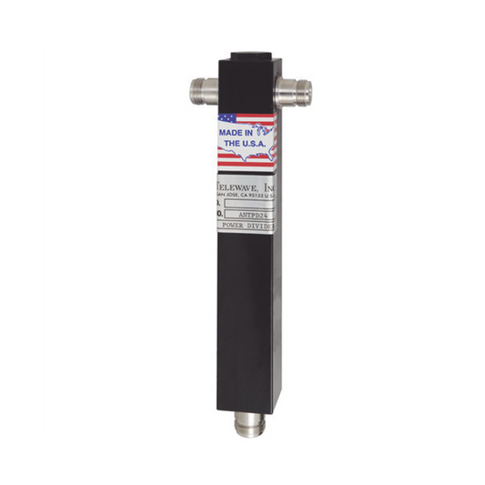 2-Way Power Divider, 350-600 MHz, 500 W, N Female Connectors.