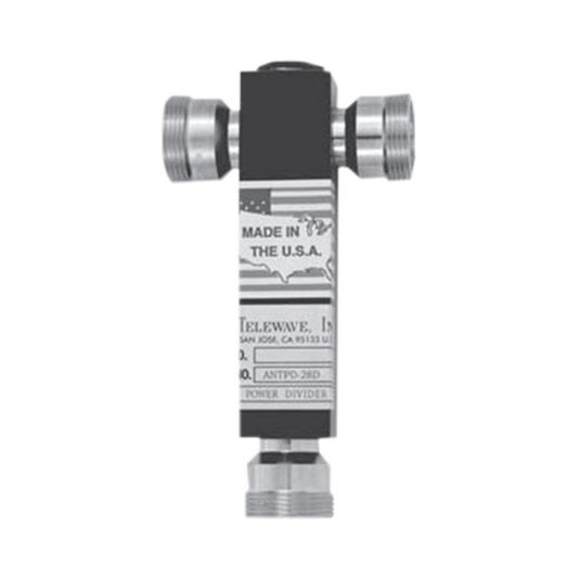 Three-Way Power Divider, 350-600 MHz, 500 W, DIN 7-16 Female Connectors.