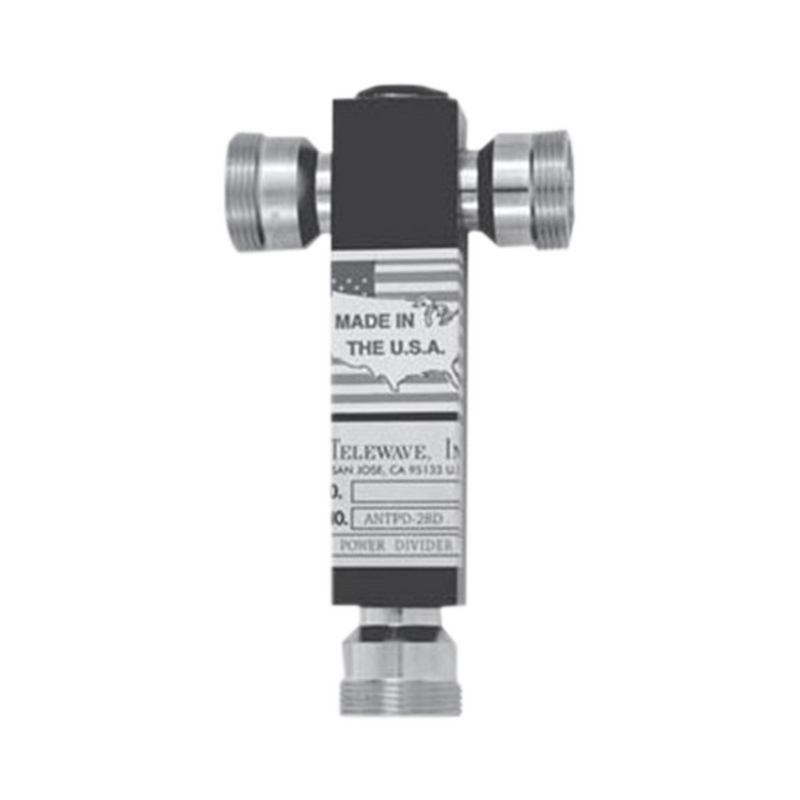 Three-Way Power Divider, 350-600 MHz, 500 W, DIN 7-16 Female Connectors.