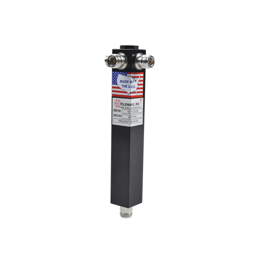 Four Way Power Divider, 350-600 MHz, 500 W, N Female Connectors.
