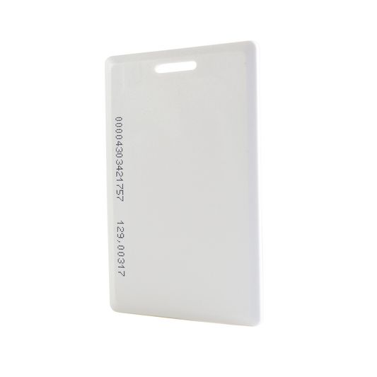 Proximity Read-Only Card, 125 kHz, Perforated (thick), Manufactured with the Industry's Most Durable PVC